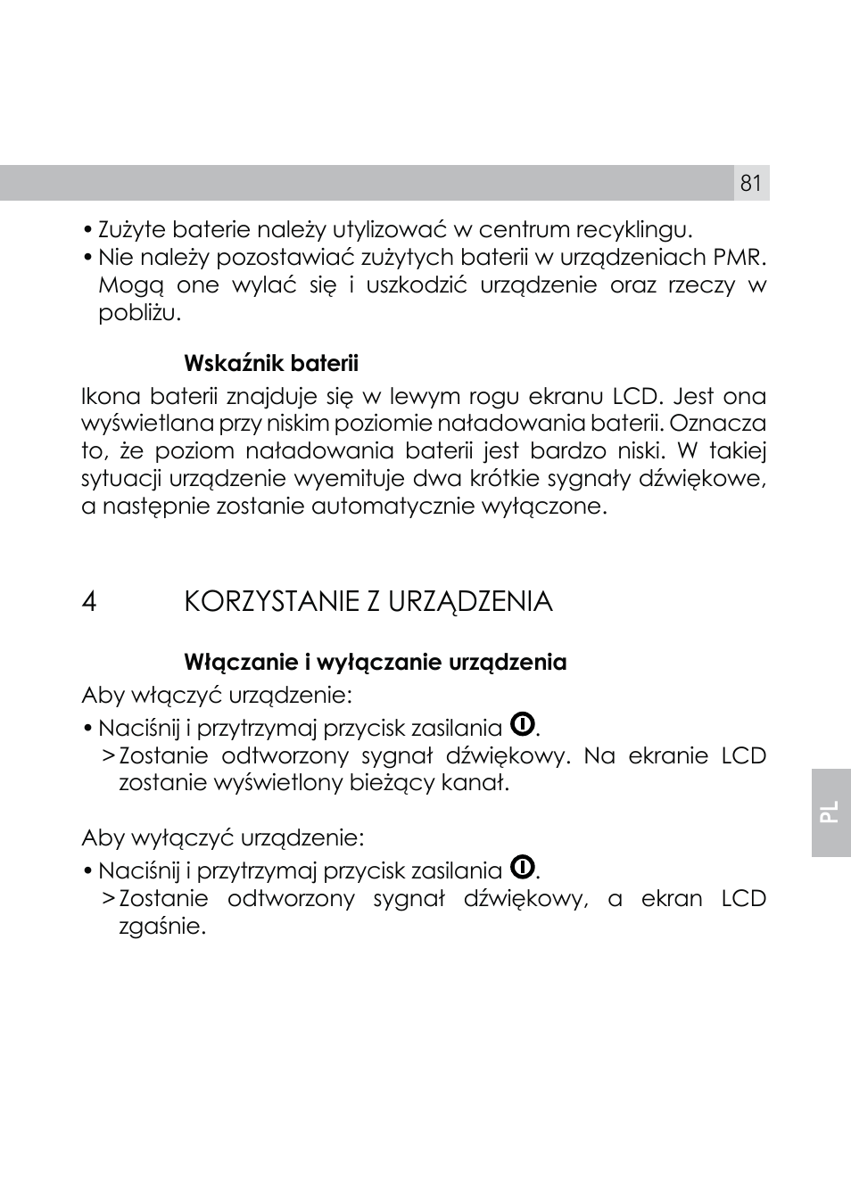 Ko5zystanie z 85zćdzenia | AEG Voxtel R110 User Manual | Page 81 / 116