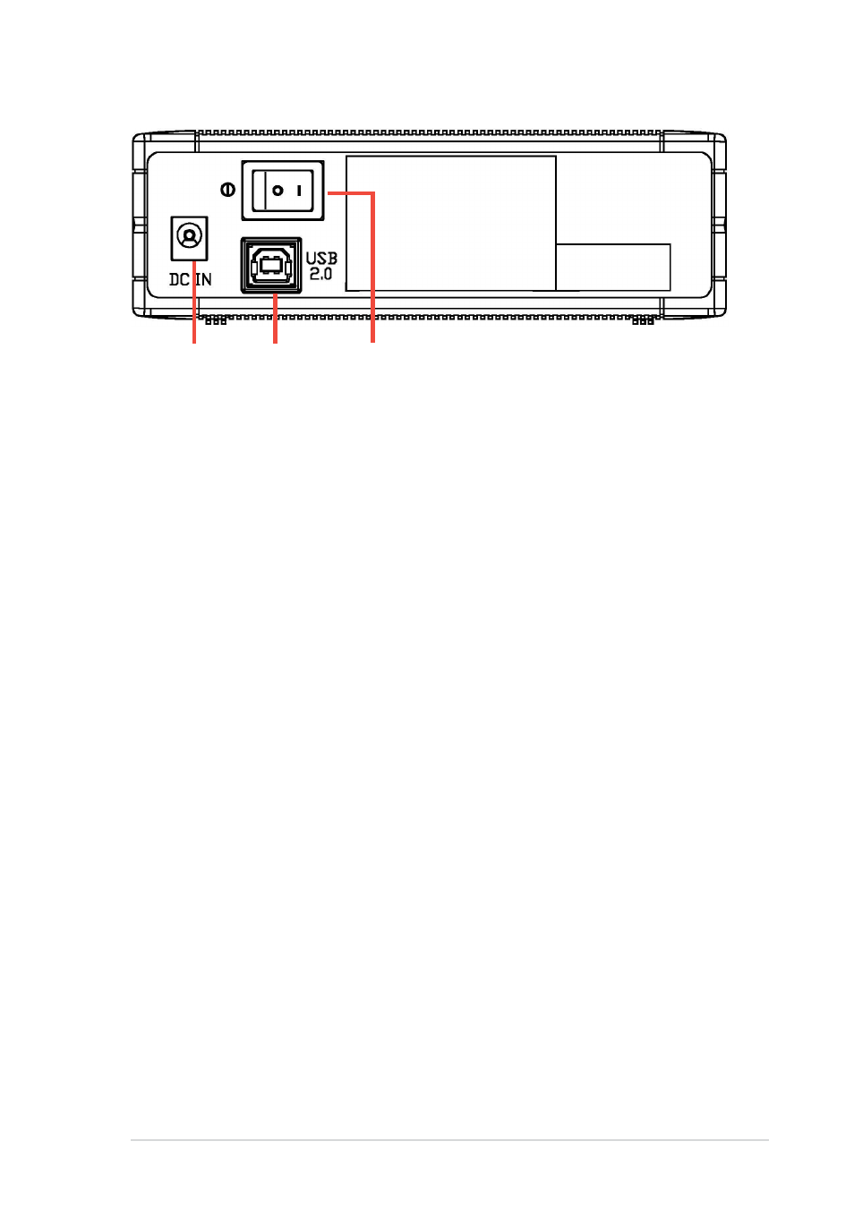 Rear panel | Asus External CD-RW CRW-5224A-U User Manual | Page 15 / 26