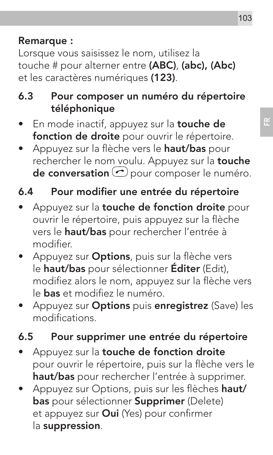 AEG Voxtel M320 User Manual | Page 103 / 224