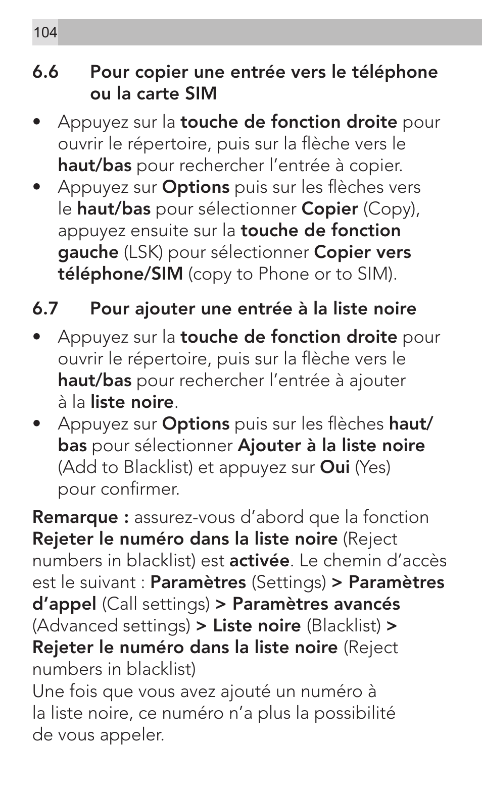 AEG Voxtel M320 User Manual | Page 104 / 224