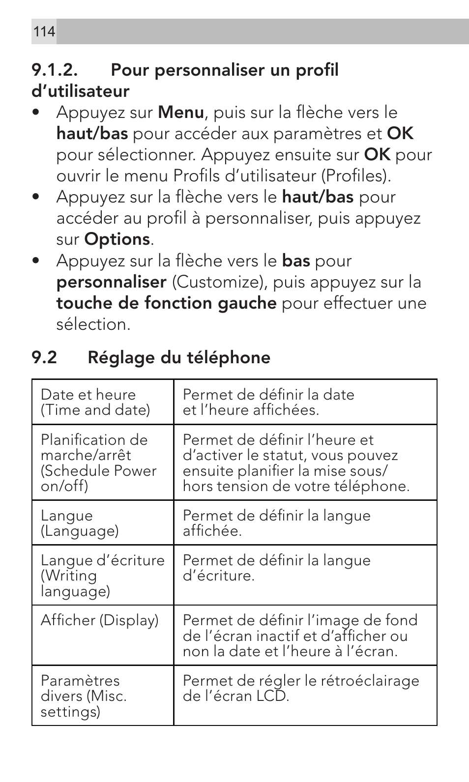 AEG Voxtel M320 User Manual | Page 114 / 224