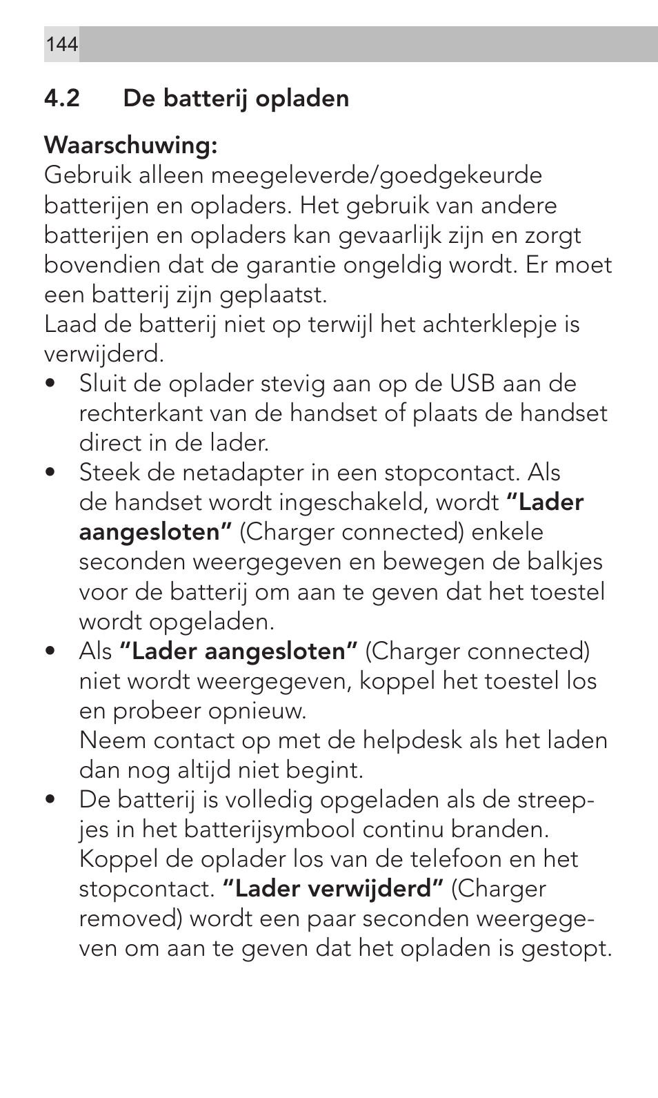 AEG Voxtel M320 User Manual | Page 144 / 224