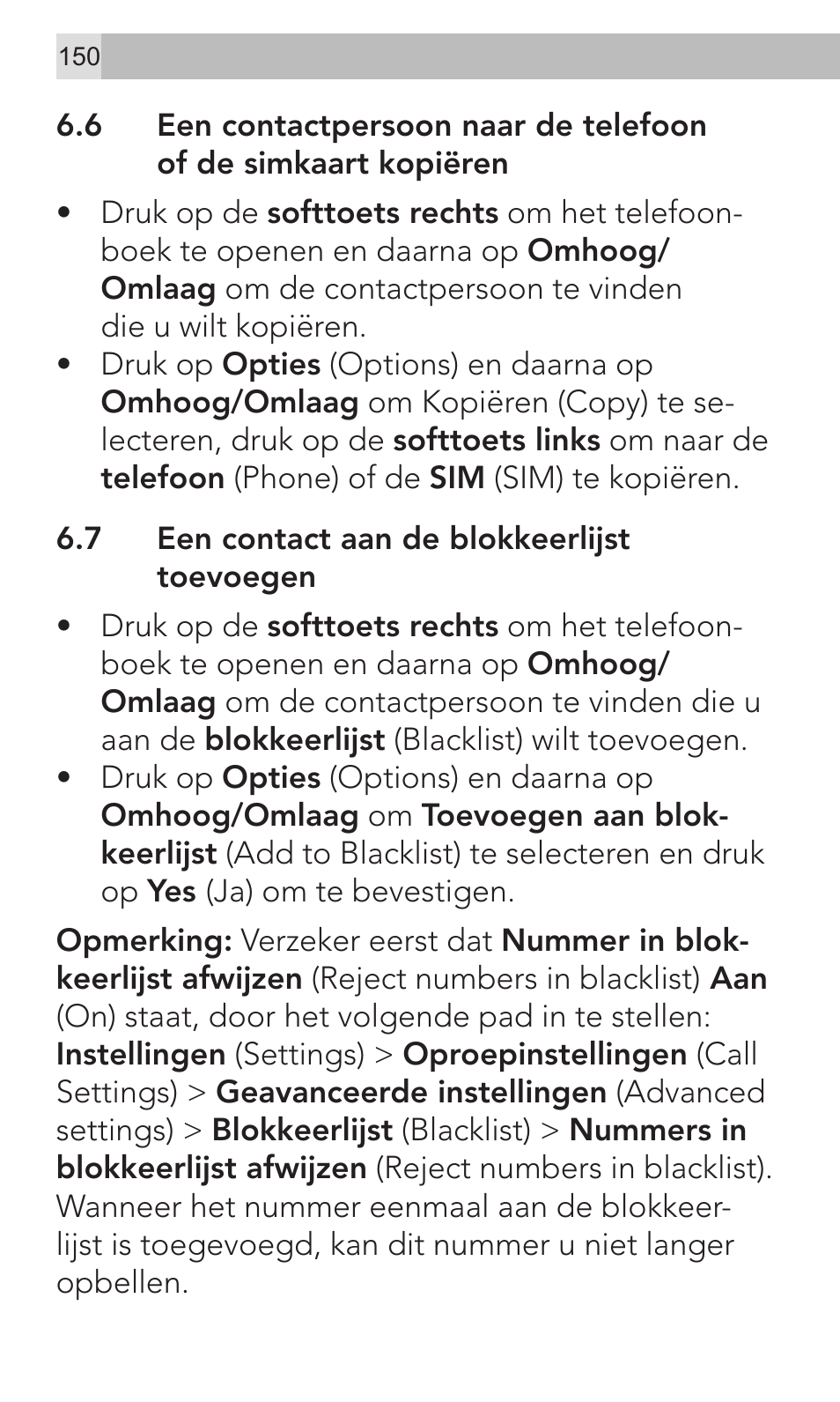 AEG Voxtel M320 User Manual | Page 150 / 224