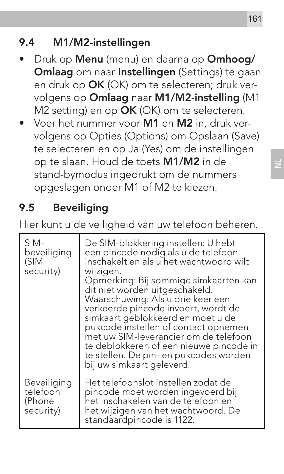 AEG Voxtel M320 User Manual | Page 161 / 224
