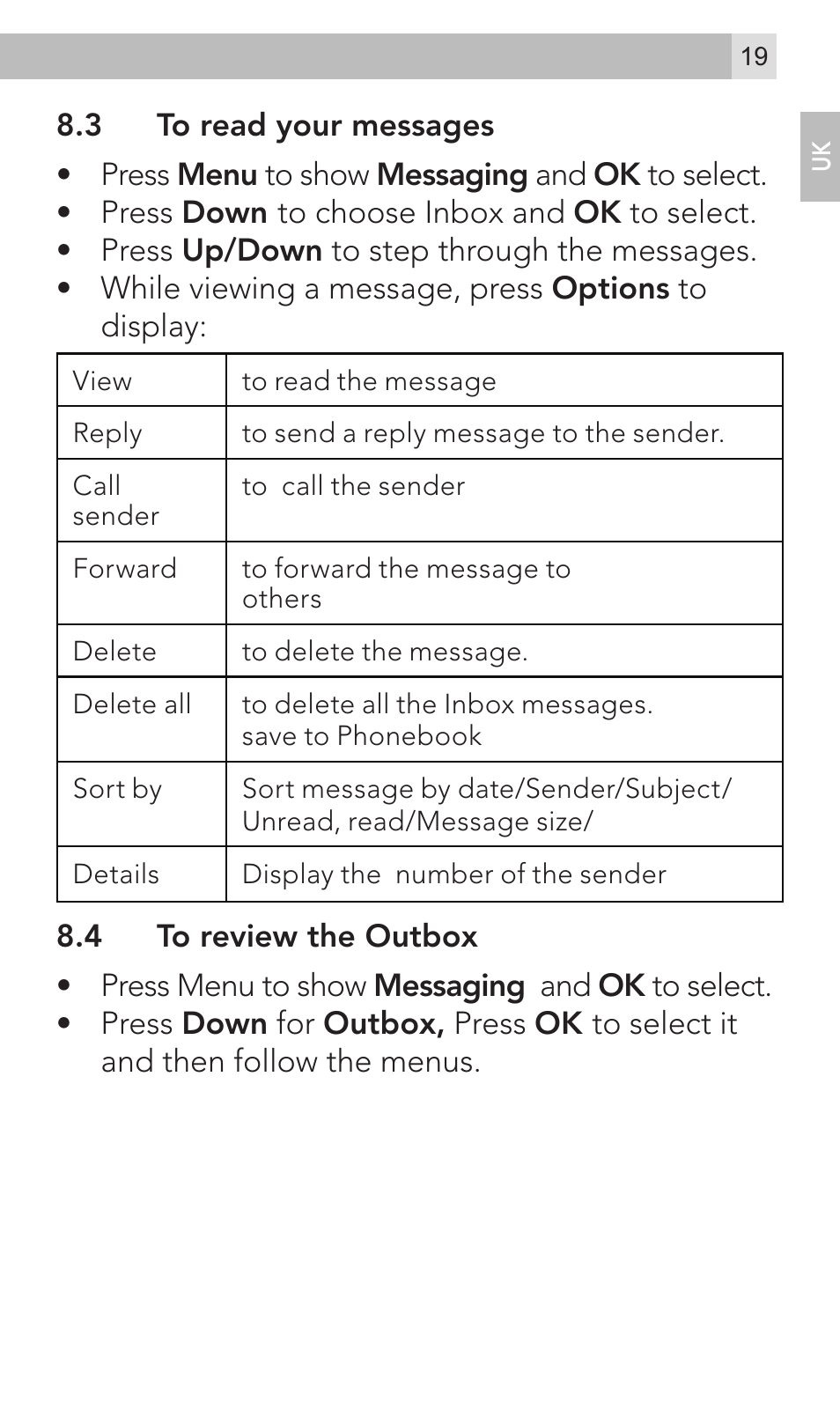 AEG Voxtel M320 User Manual | Page 19 / 224