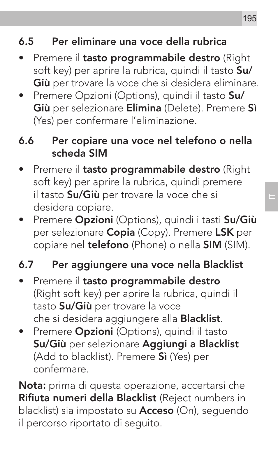 AEG Voxtel M320 User Manual | Page 195 / 224