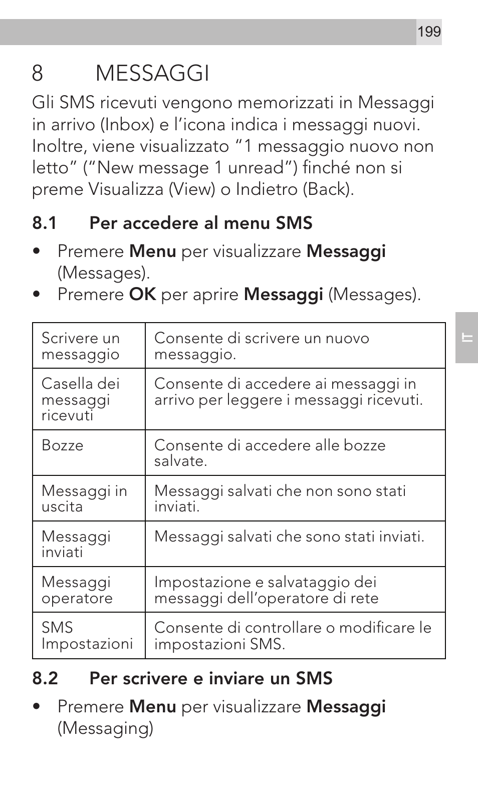 8messaggi | AEG Voxtel M320 User Manual | Page 199 / 224