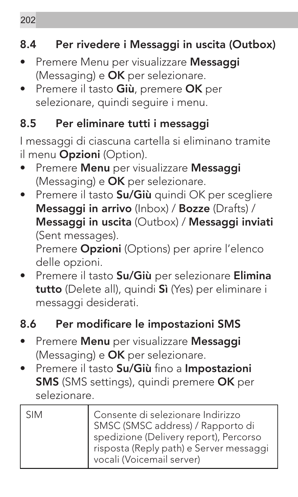 AEG Voxtel M320 User Manual | Page 202 / 224