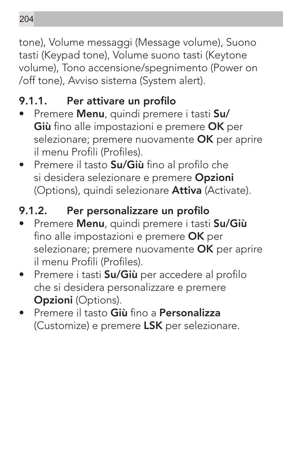 AEG Voxtel M320 User Manual | Page 204 / 224