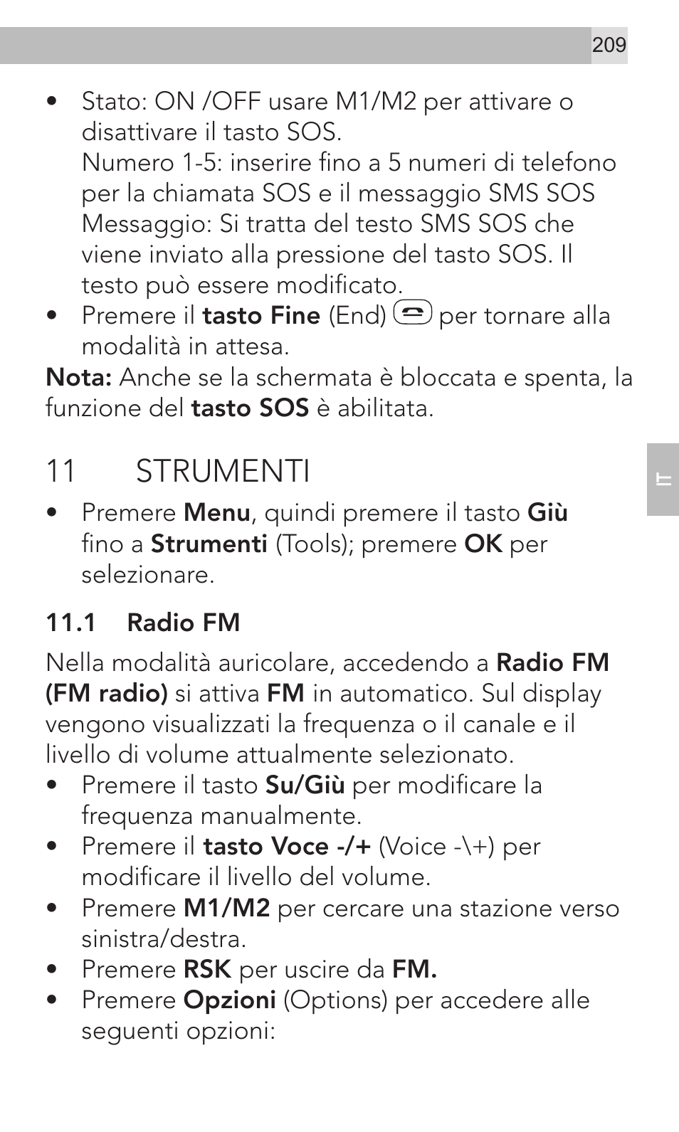 11 strumenti | AEG Voxtel M320 User Manual | Page 209 / 224