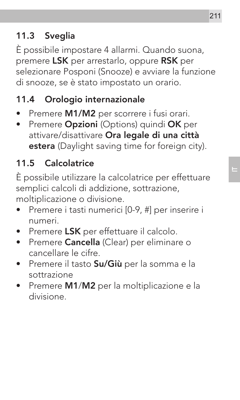 AEG Voxtel M320 User Manual | Page 211 / 224