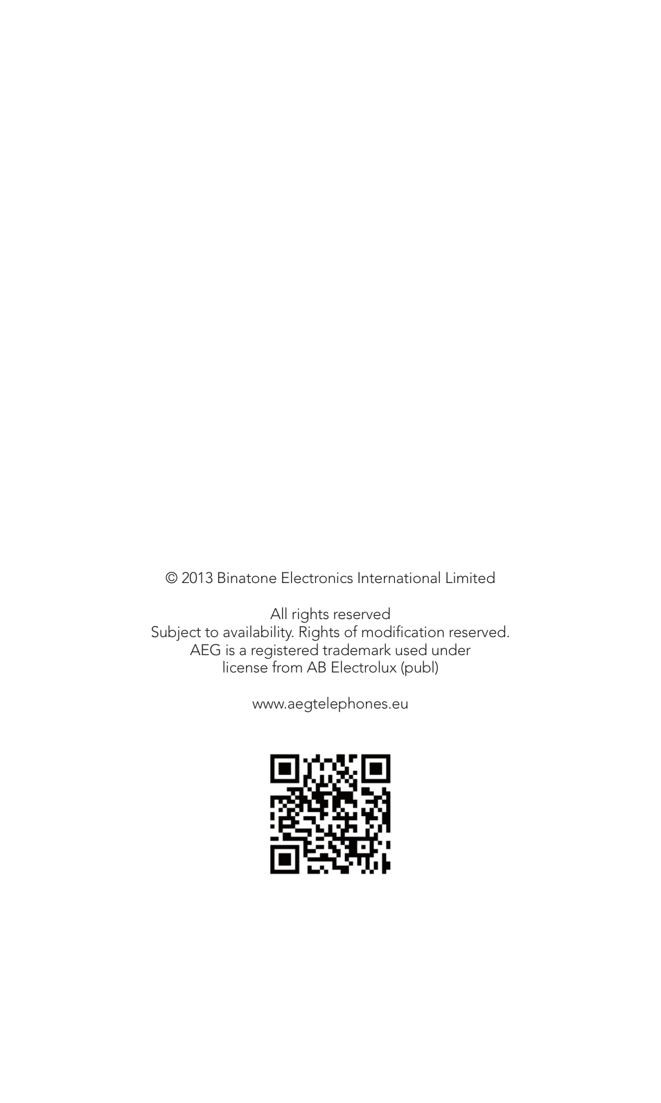 AEG Voxtel M320 User Manual | Page 224 / 224
