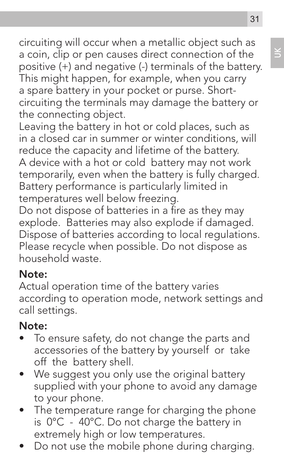AEG Voxtel M320 User Manual | Page 31 / 224