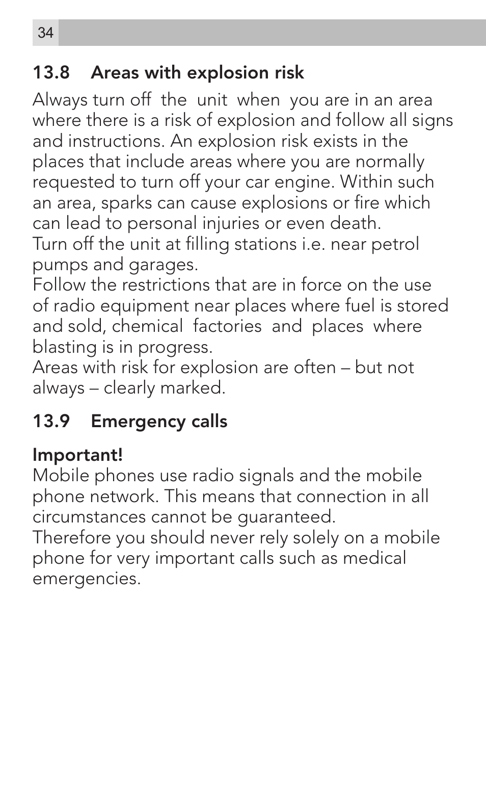 AEG Voxtel M320 User Manual | Page 34 / 224