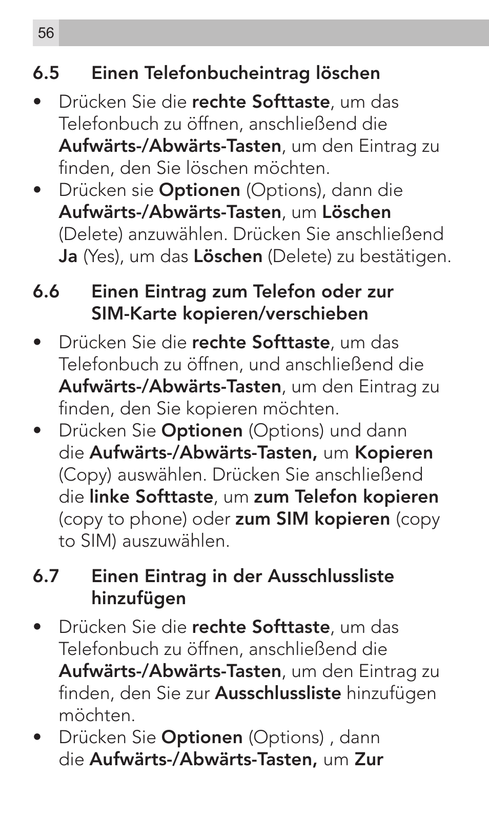 AEG Voxtel M320 User Manual | Page 56 / 224