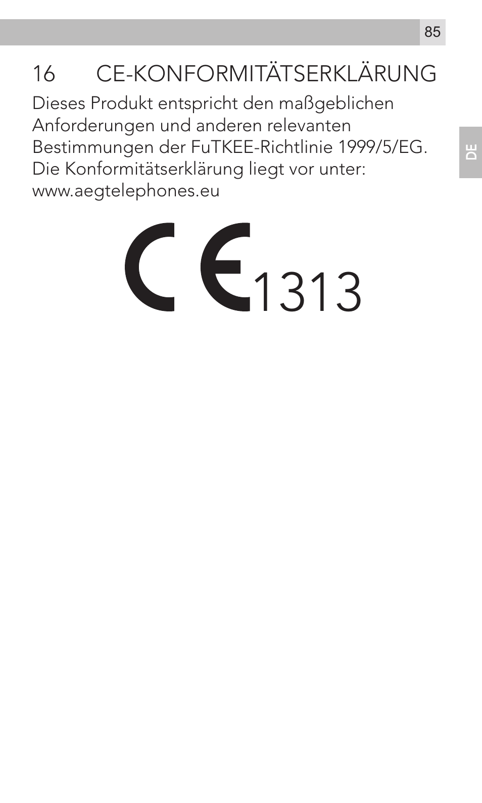 AEG Voxtel M320 User Manual | Page 85 / 224