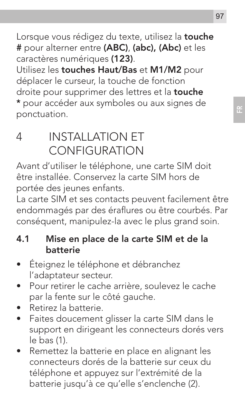 4installation et configuration | AEG Voxtel M320 User Manual | Page 97 / 224