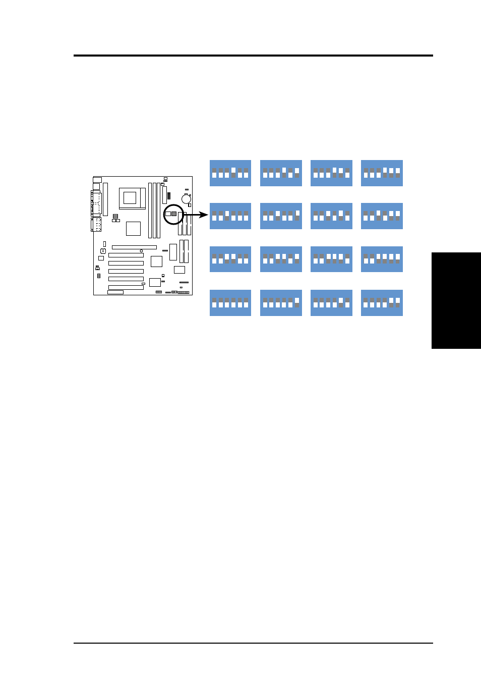 Hardware setup, Asus a7pro user’s manual 23, A7vpro cpu core bus frequency multiple | Asus Motherboard A7Pro User Manual | Page 23 / 104