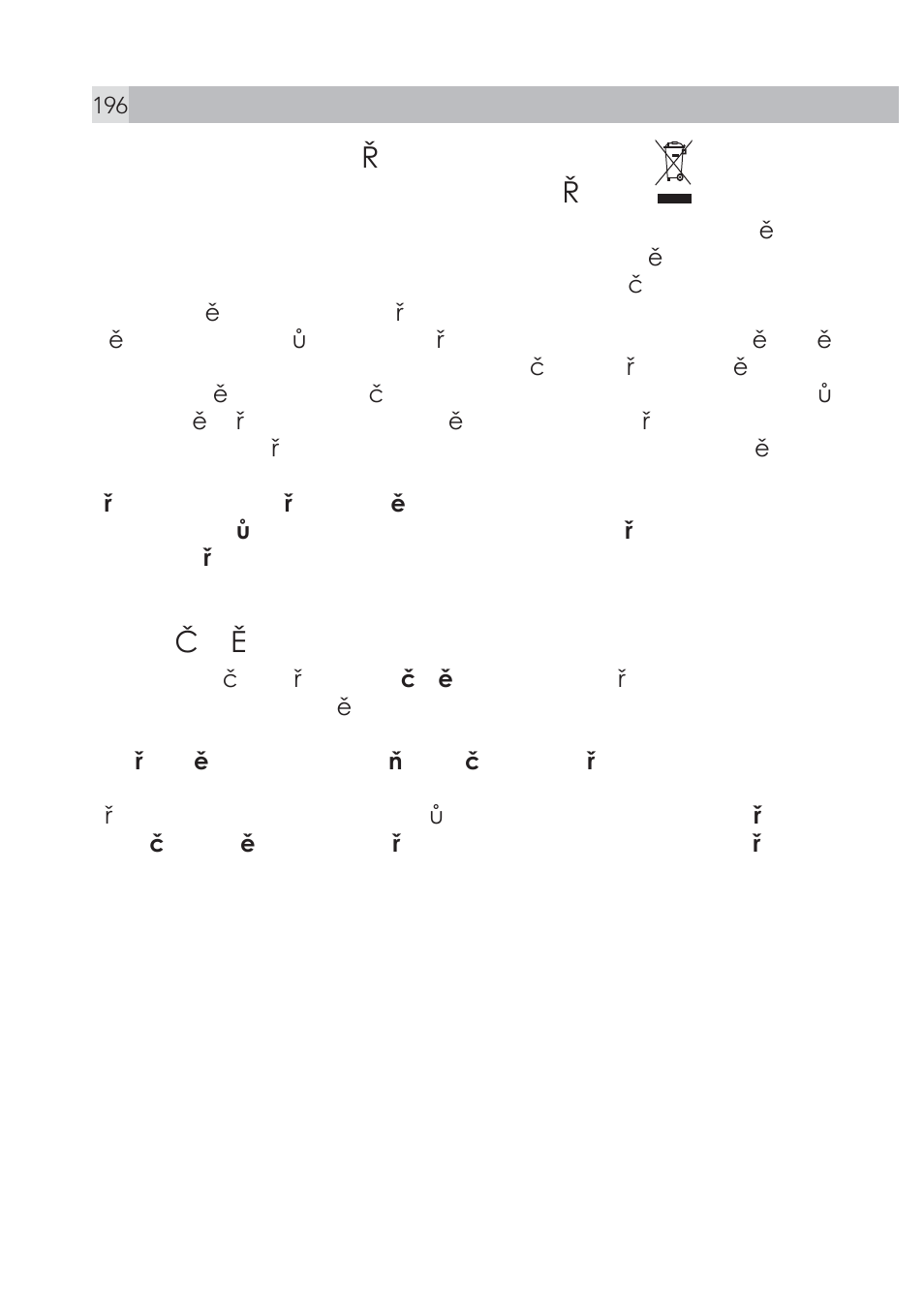 15 ÿištďní a údržba | AEG Voxtel S100 User Manual | Page 196 / 198
