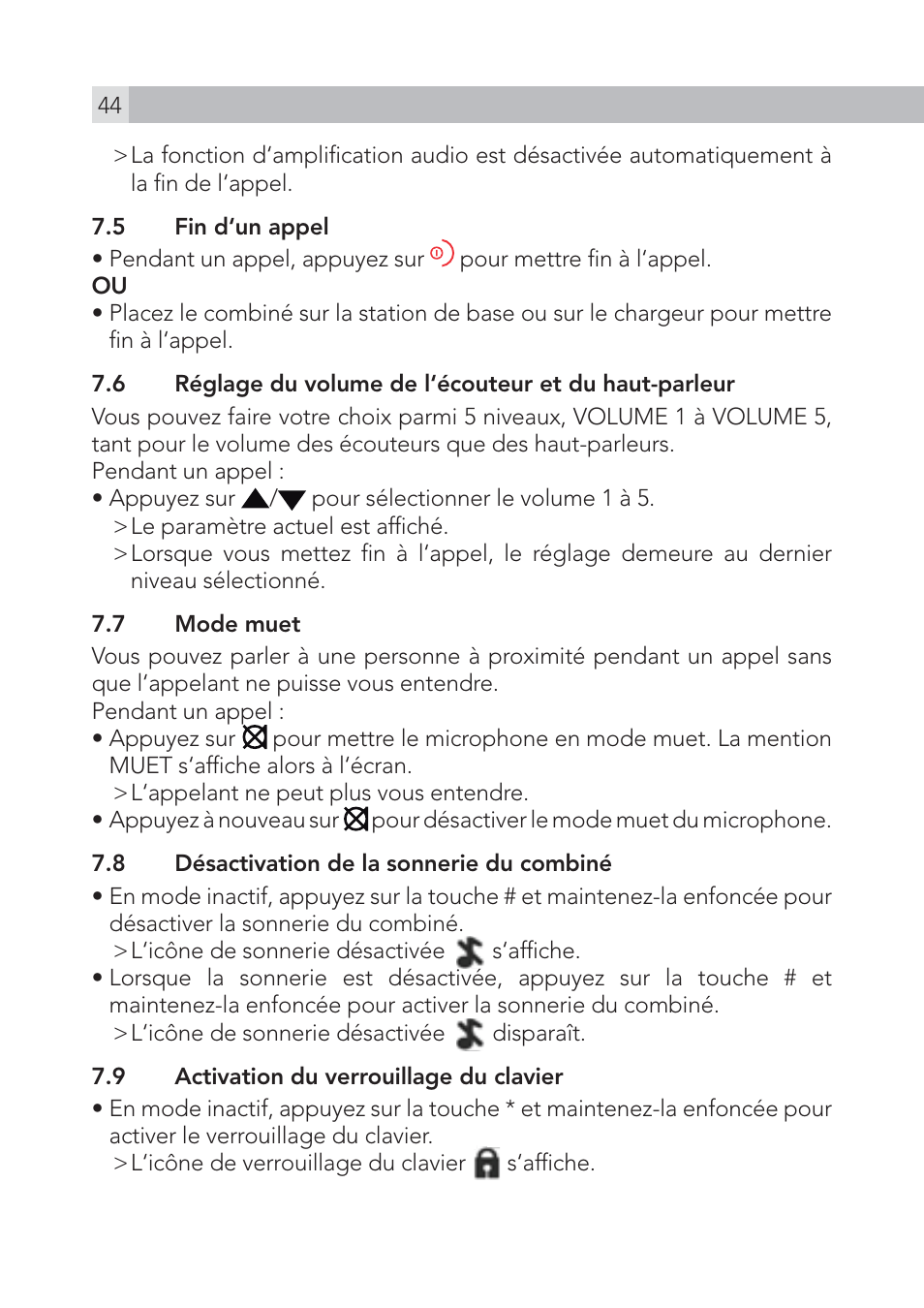 AEG Voxtel S100 User Manual | Page 44 / 198