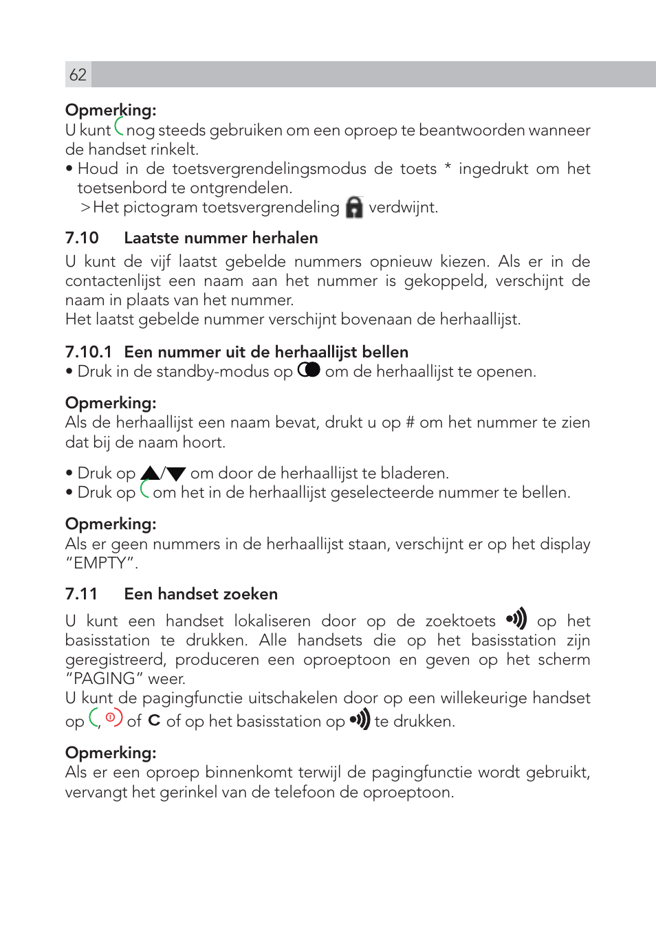 AEG Voxtel S100 User Manual | Page 62 / 198