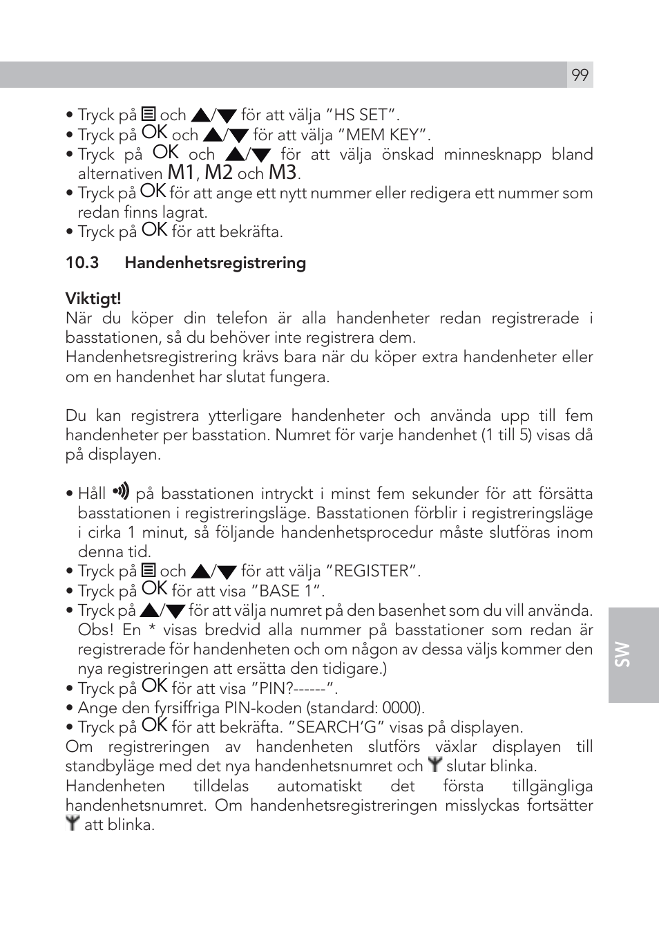 AEG Voxtel S100 User Manual | Page 99 / 198