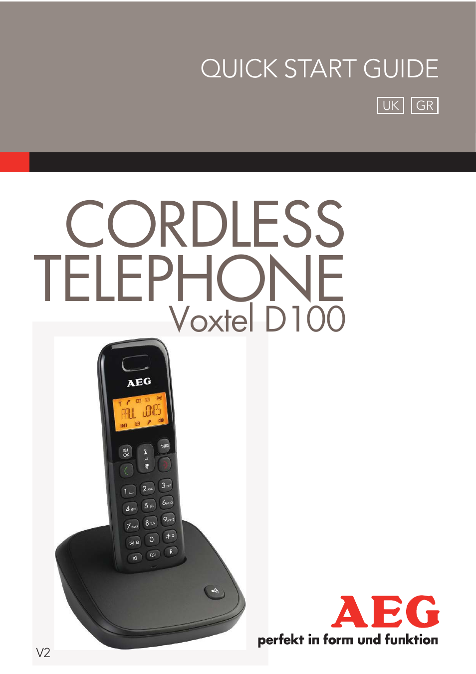 AEG Voxtel D100 User Manual | 38 pages