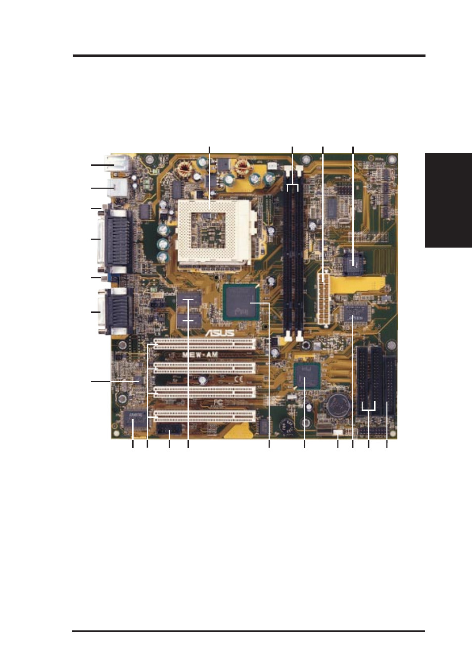 Features, 3 asus mew-am part locations | Asus MEW-AM User Manual | Page 11 / 46