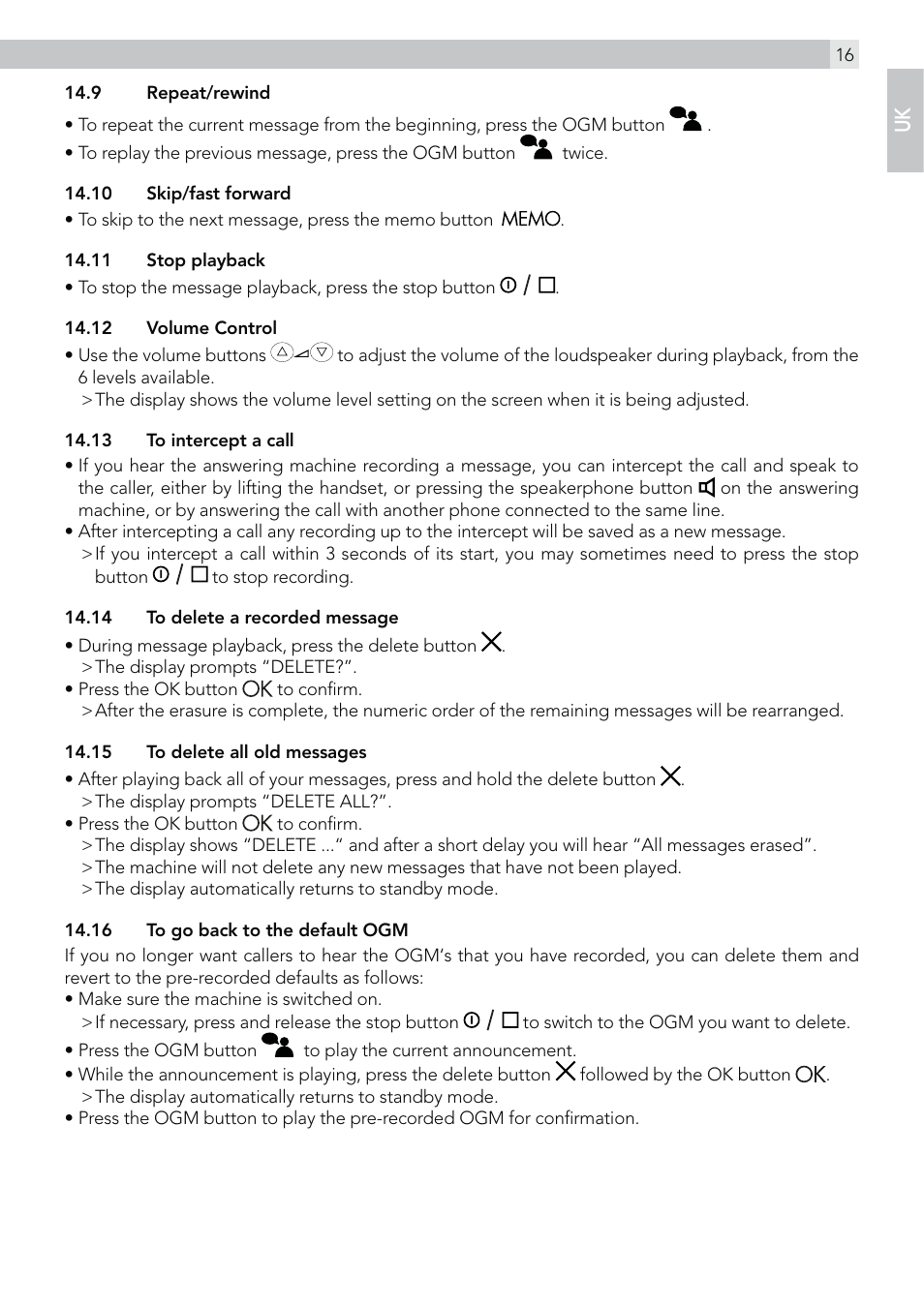 AEG Voxtel C115 User Manual | Page 17 / 22