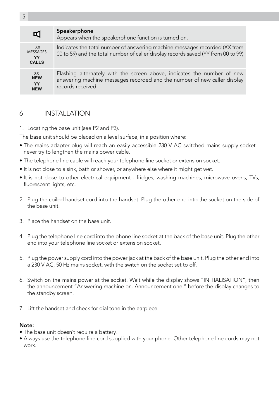 6 installation | AEG Voxtel C115 User Manual | Page 6 / 22