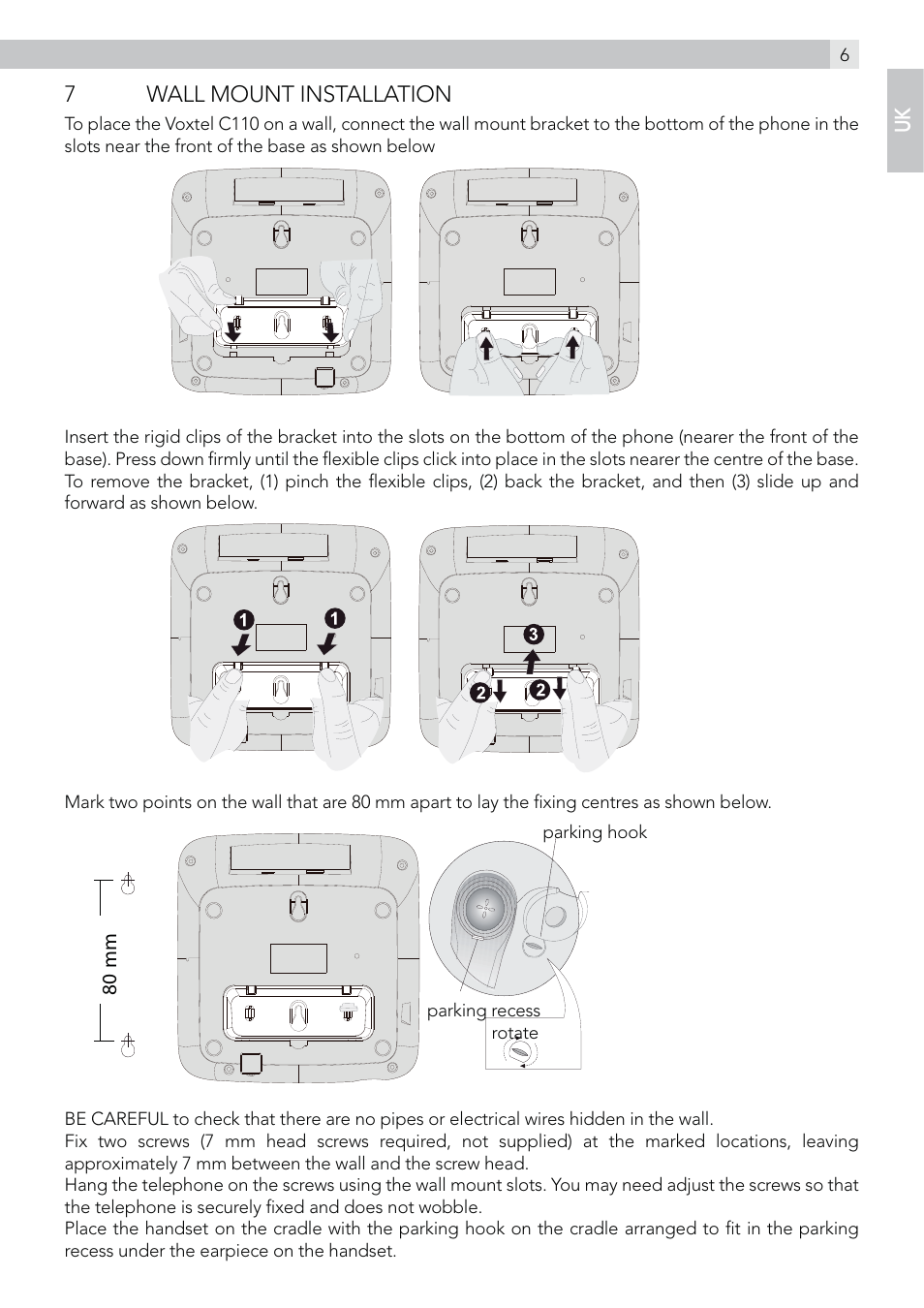 AEG Voxtel C115 User Manual | Page 7 / 22