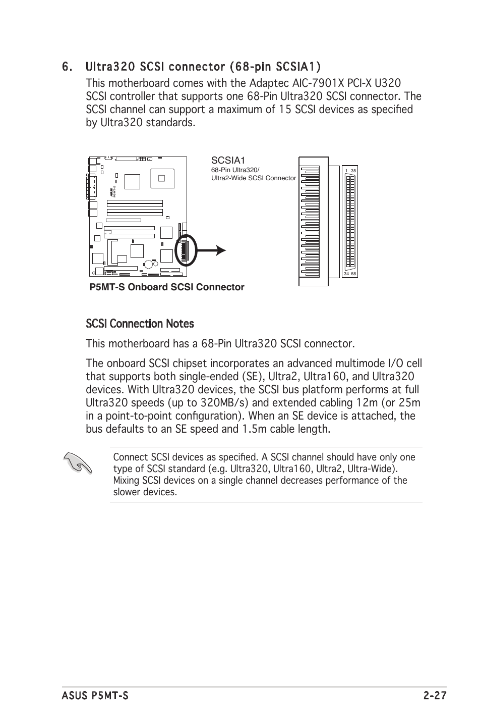 Asus p5mt-s 2-27, Scsia1 | Asus Motherboard P5MT-S User Manual | Page 47 / 176