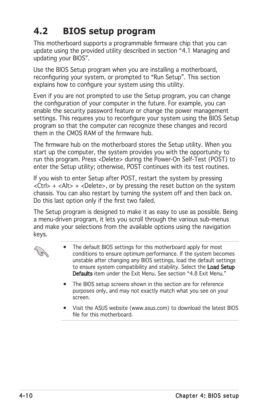 2 bios setup program | Asus Motherboard P5MT-S User Manual | Page 68 / 176