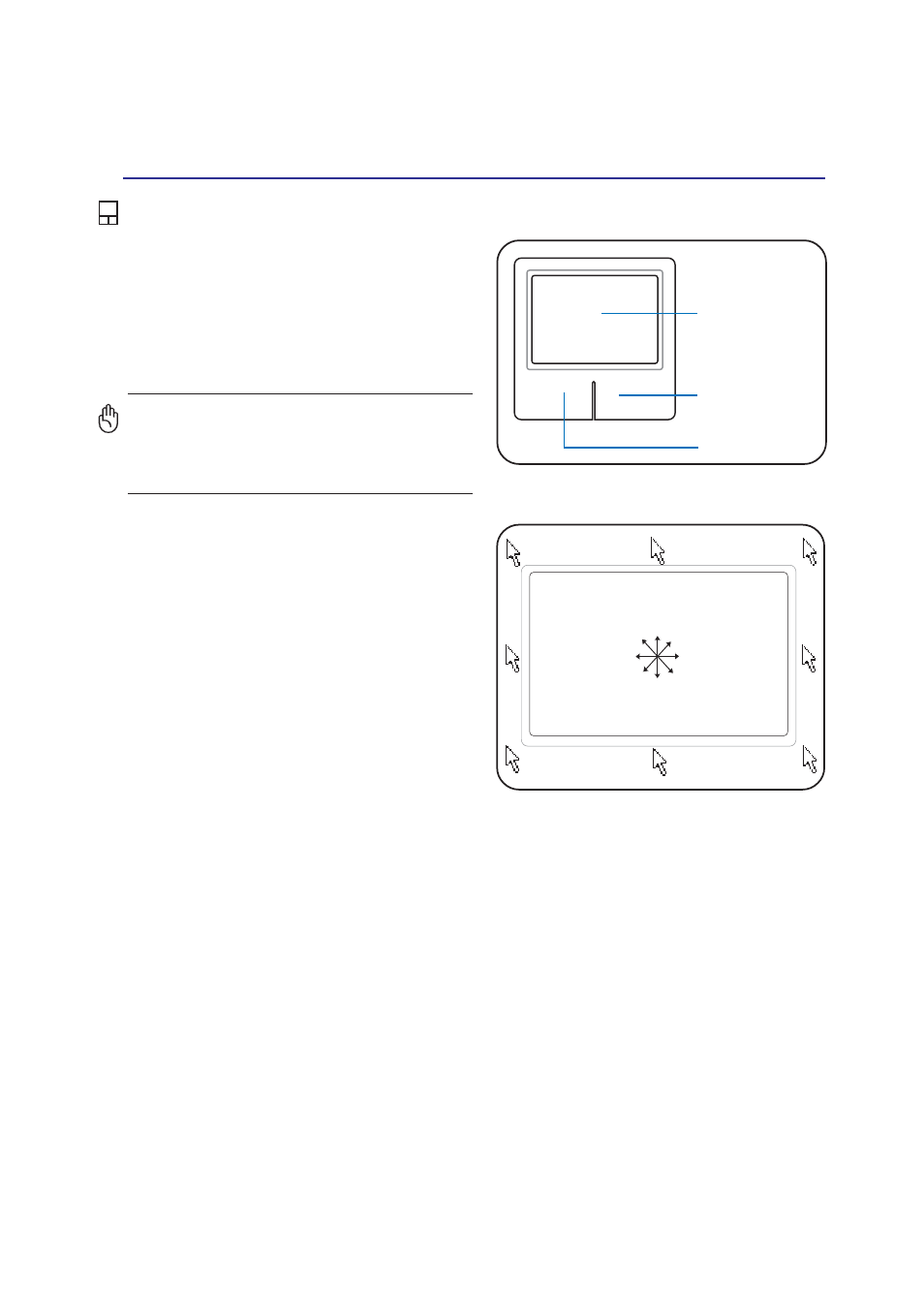 Pointing device, Using the touchpad | Asus E2224 User Manual | Page 37 / 72