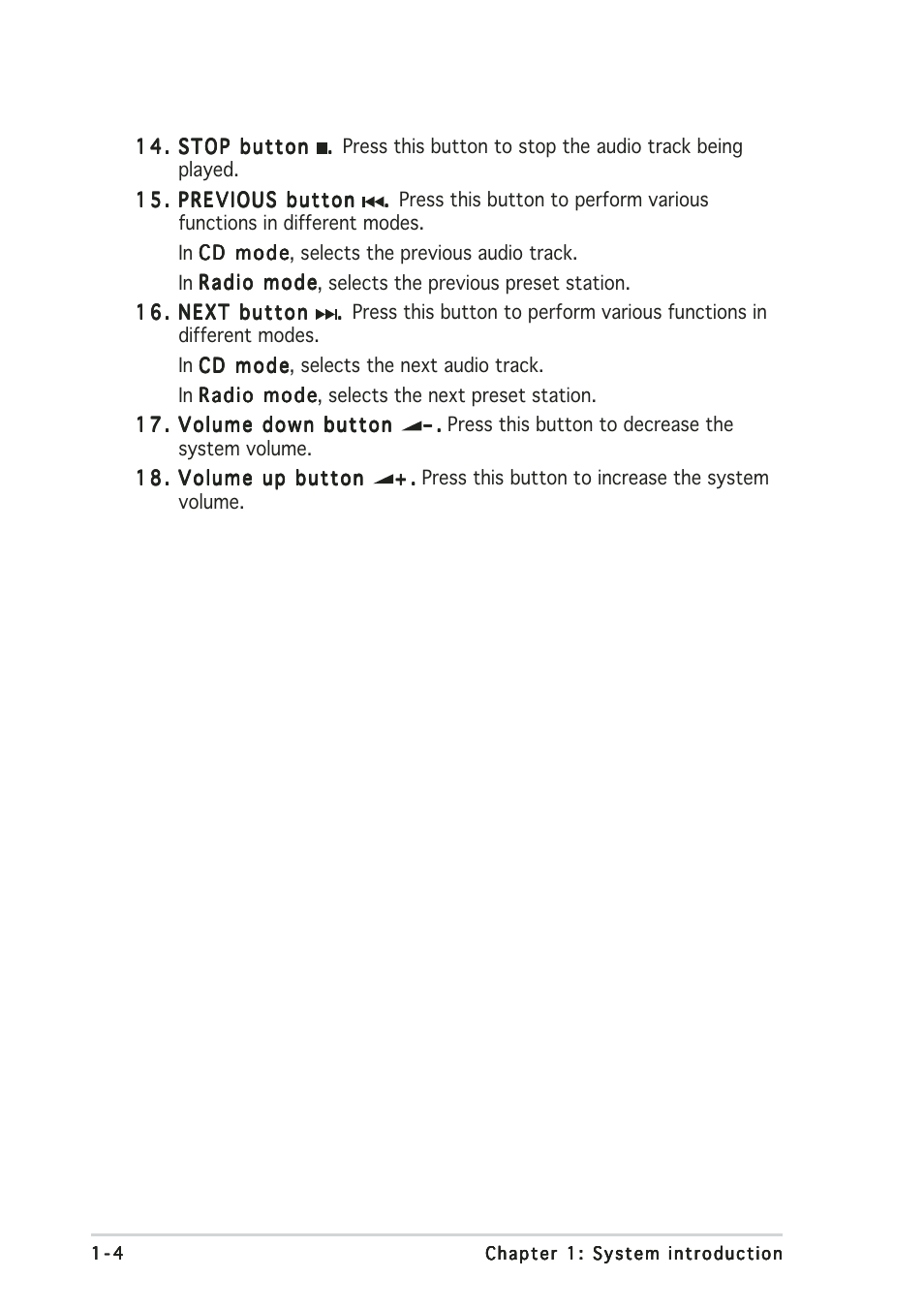 Asus Terminator 2 Barebone System T2-AH1 User Manual | Page 14 / 122