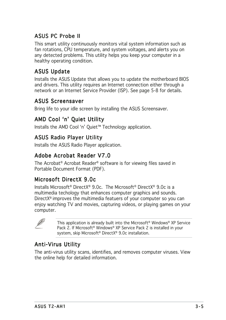 Asus Terminator 2 Barebone System T2-AH1 User Manual | Page 51 / 122