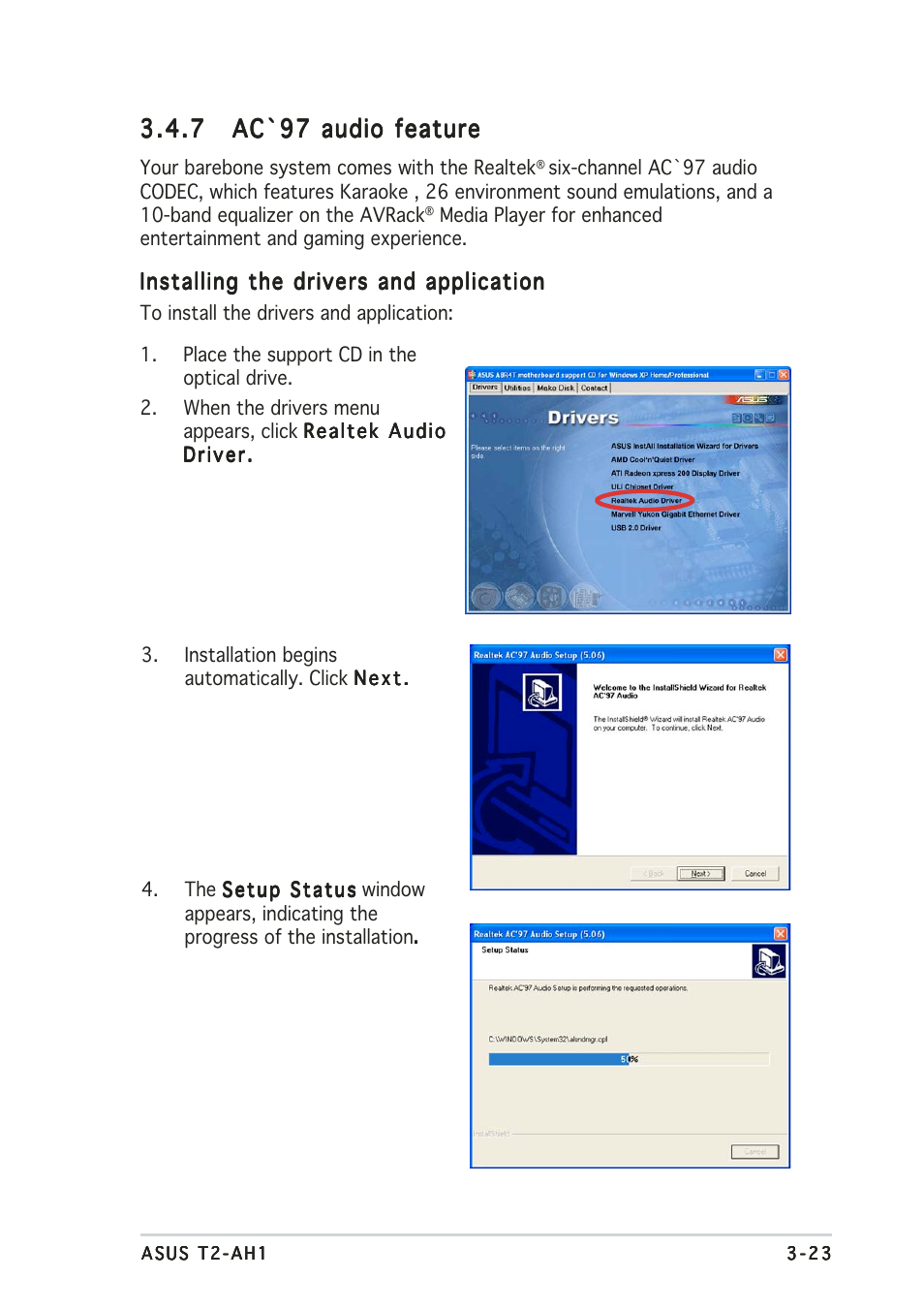 Asus Terminator 2 Barebone System T2-AH1 User Manual | Page 69 / 122