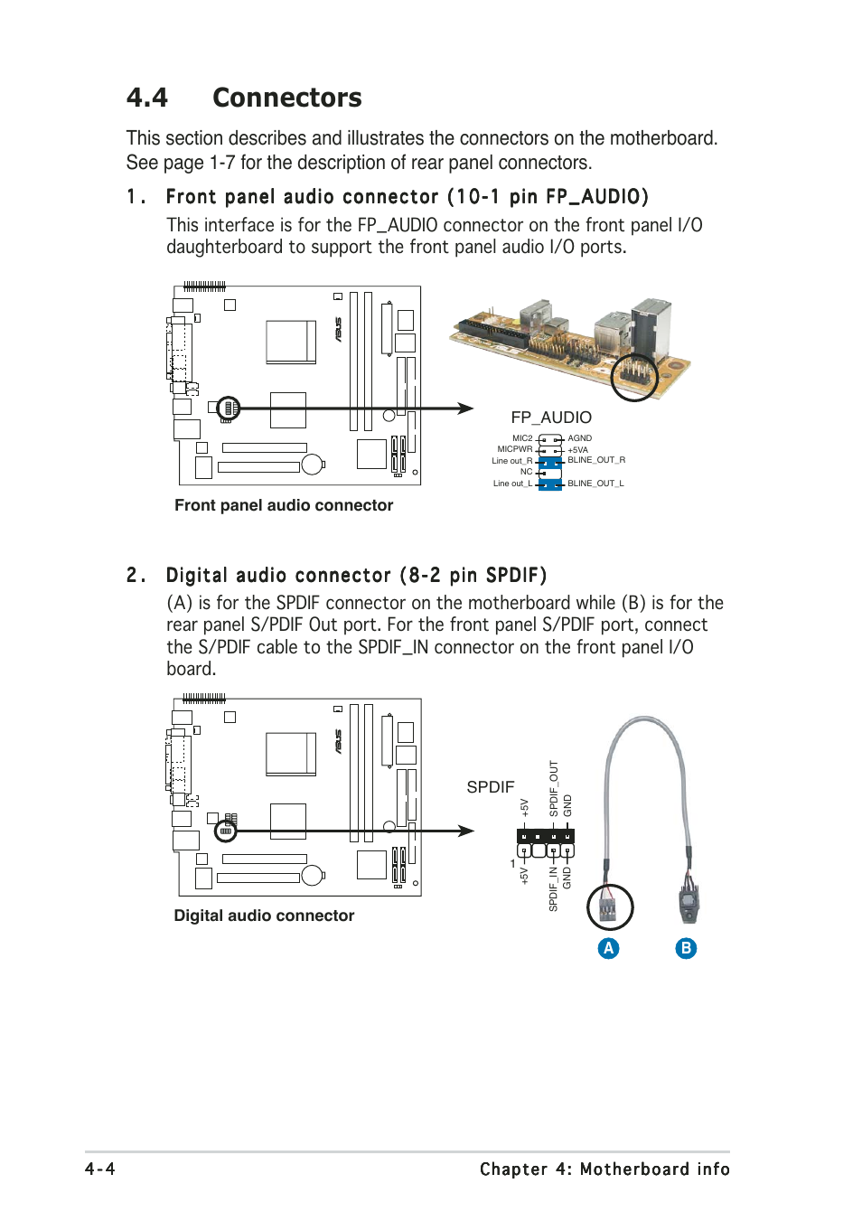 4 connectors | Asus Terminator 2 Barebone System T2-AH1 User Manual | Page 76 / 122