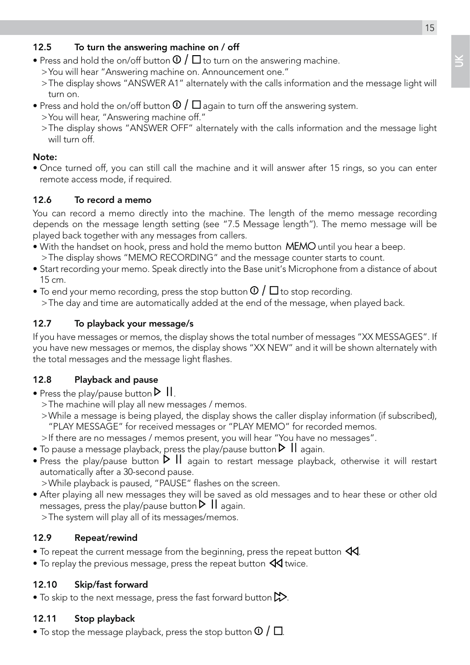 AEG Style 15 User Manual | Page 15 / 20