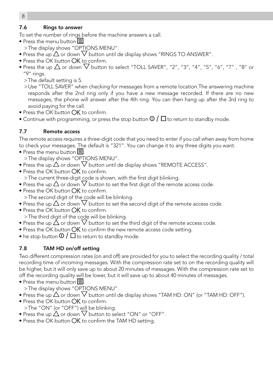 AEG Style 15 User Manual | Page 8 / 20