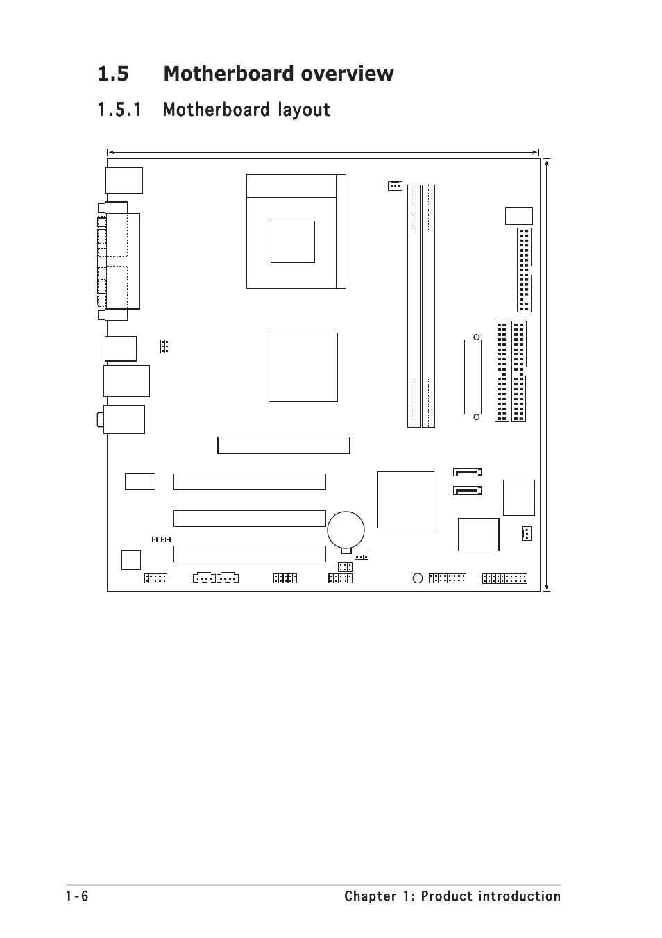 5 motherboard overview, Pci1, Pci2 pci3 via | Via km400a | Asus A7V400-MX SE User Manual | Page 16 / 72