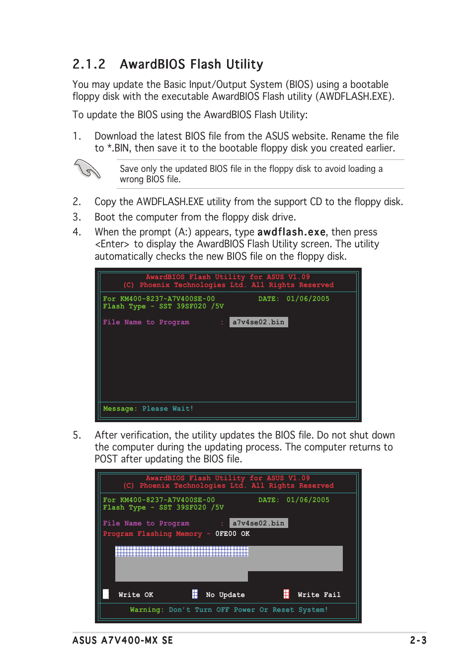 Asus A7V400-MX SE User Manual | Page 39 / 72