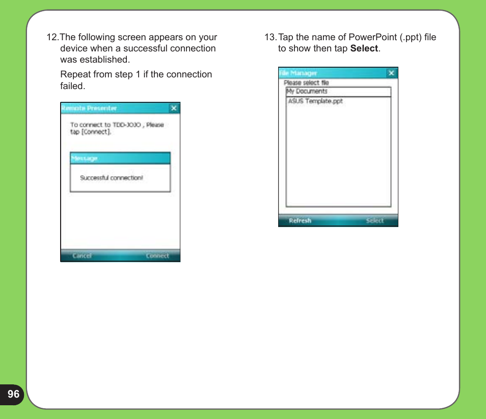 Asus P526 User Manual | Page 96 / 122