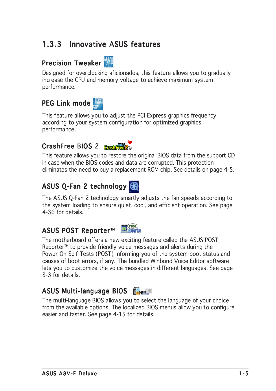 Asus A8V-E User Manual | Page 21 / 142