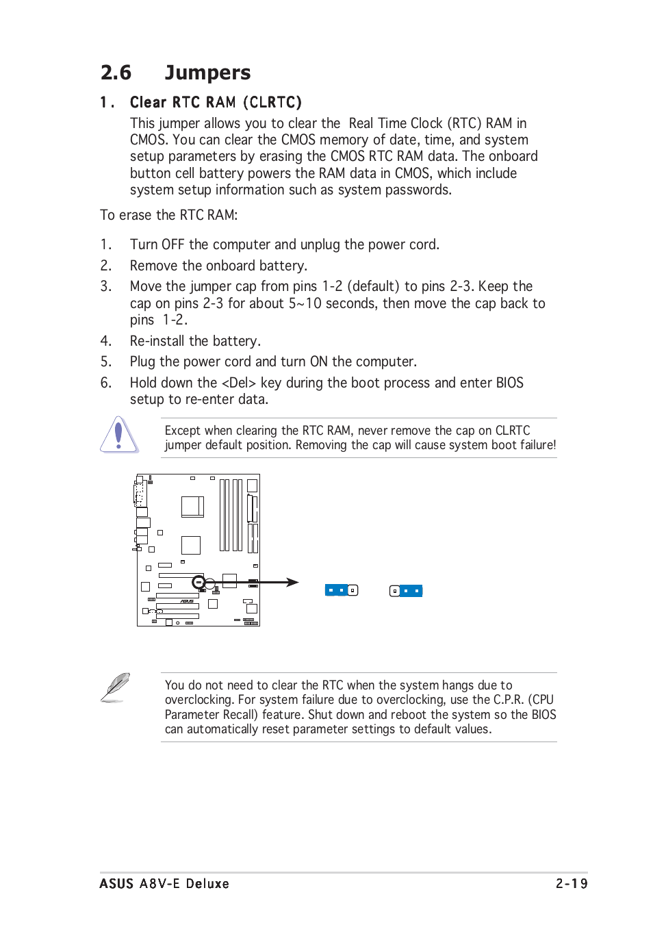 6 jumpers | Asus A8V-E User Manual | Page 41 / 142