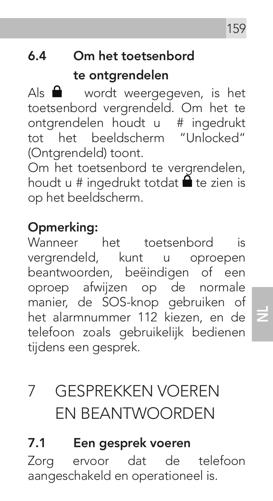 7 gesprekken voeren en beantwoorden | AEG Voxtel M311 User Manual | Page 159 / 216