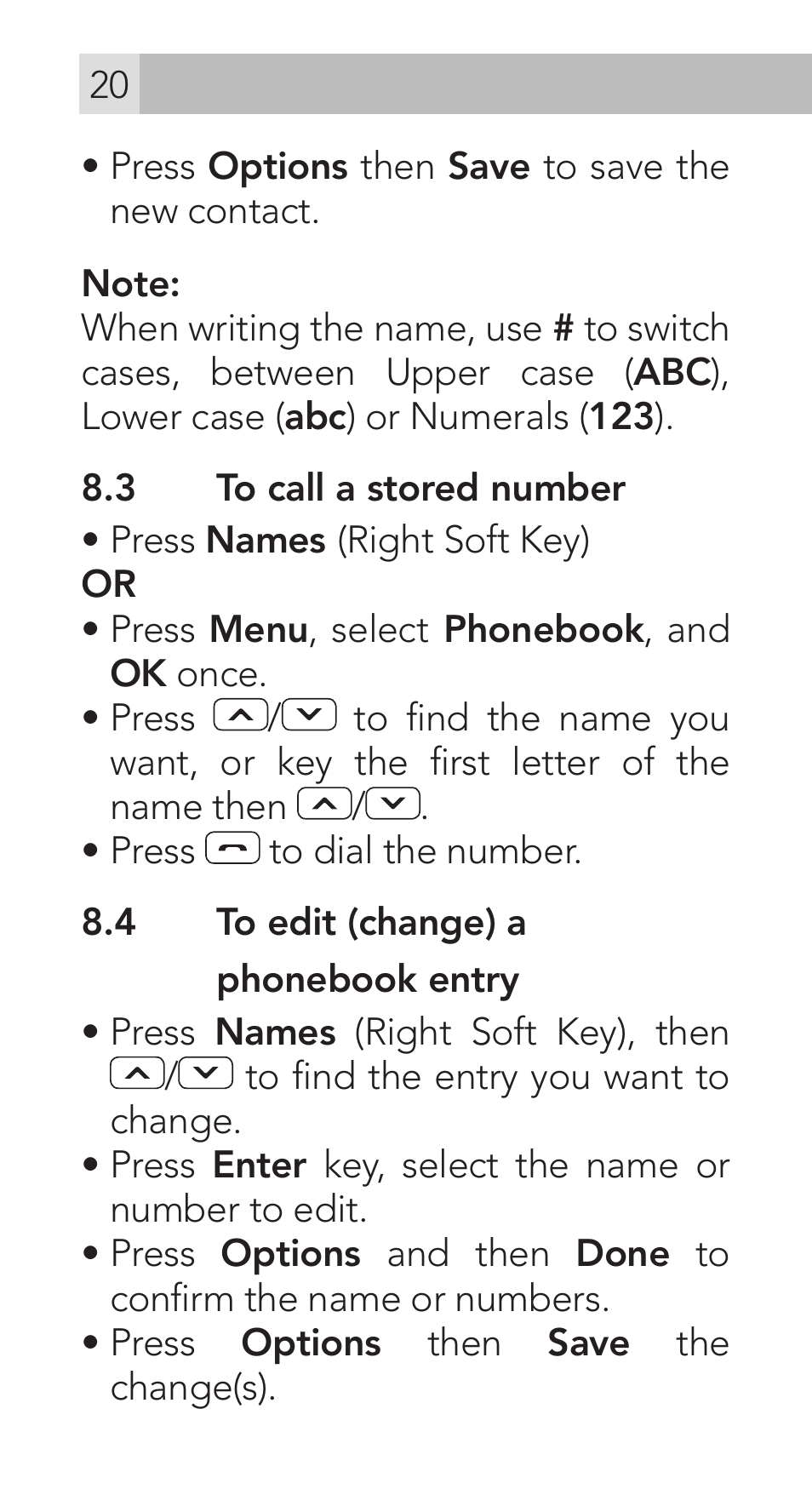 AEG Voxtel M311 User Manual | Page 20 / 216