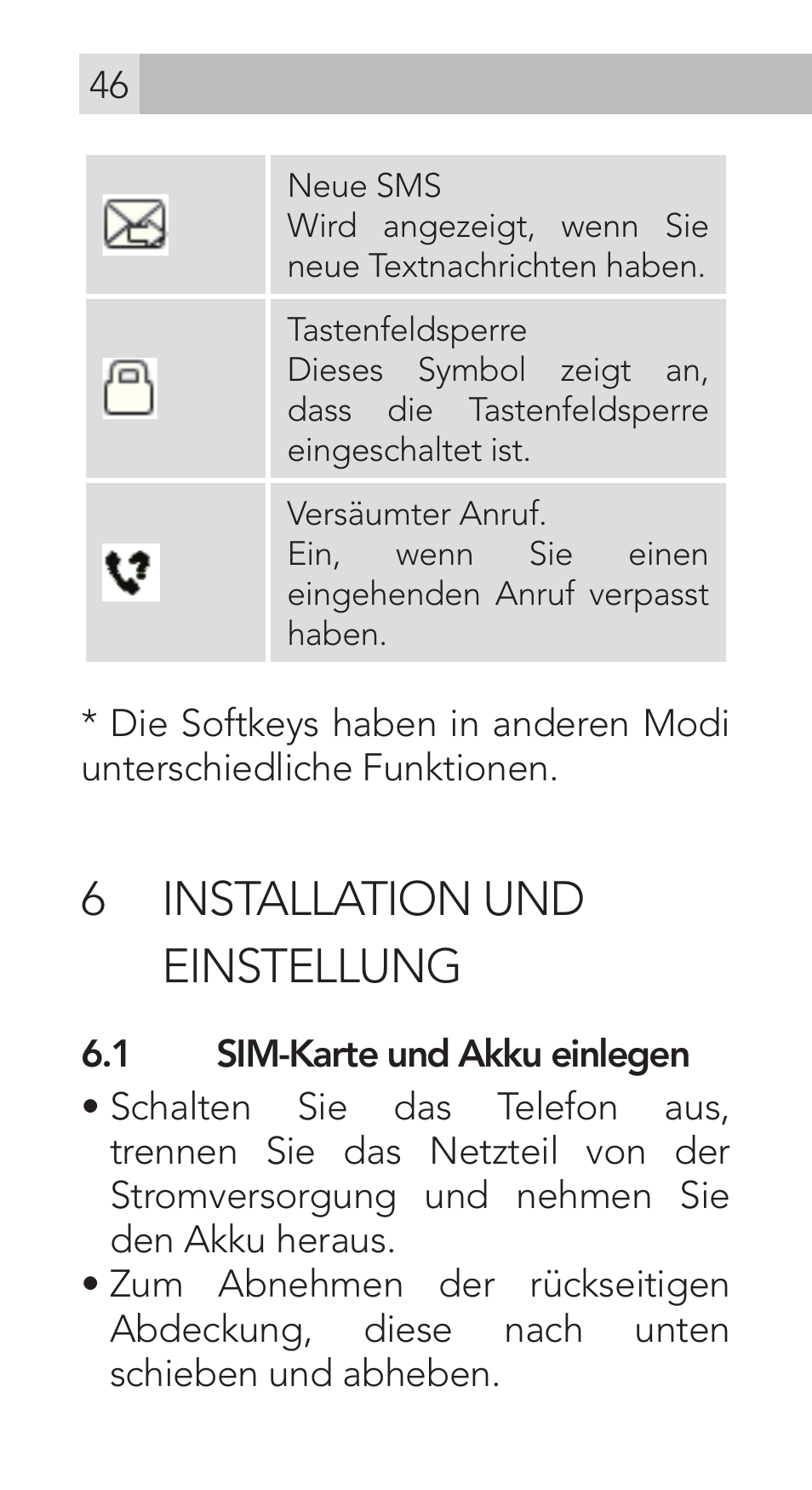 6 installation und einstellung | AEG Voxtel M311 User Manual | Page 46 / 216