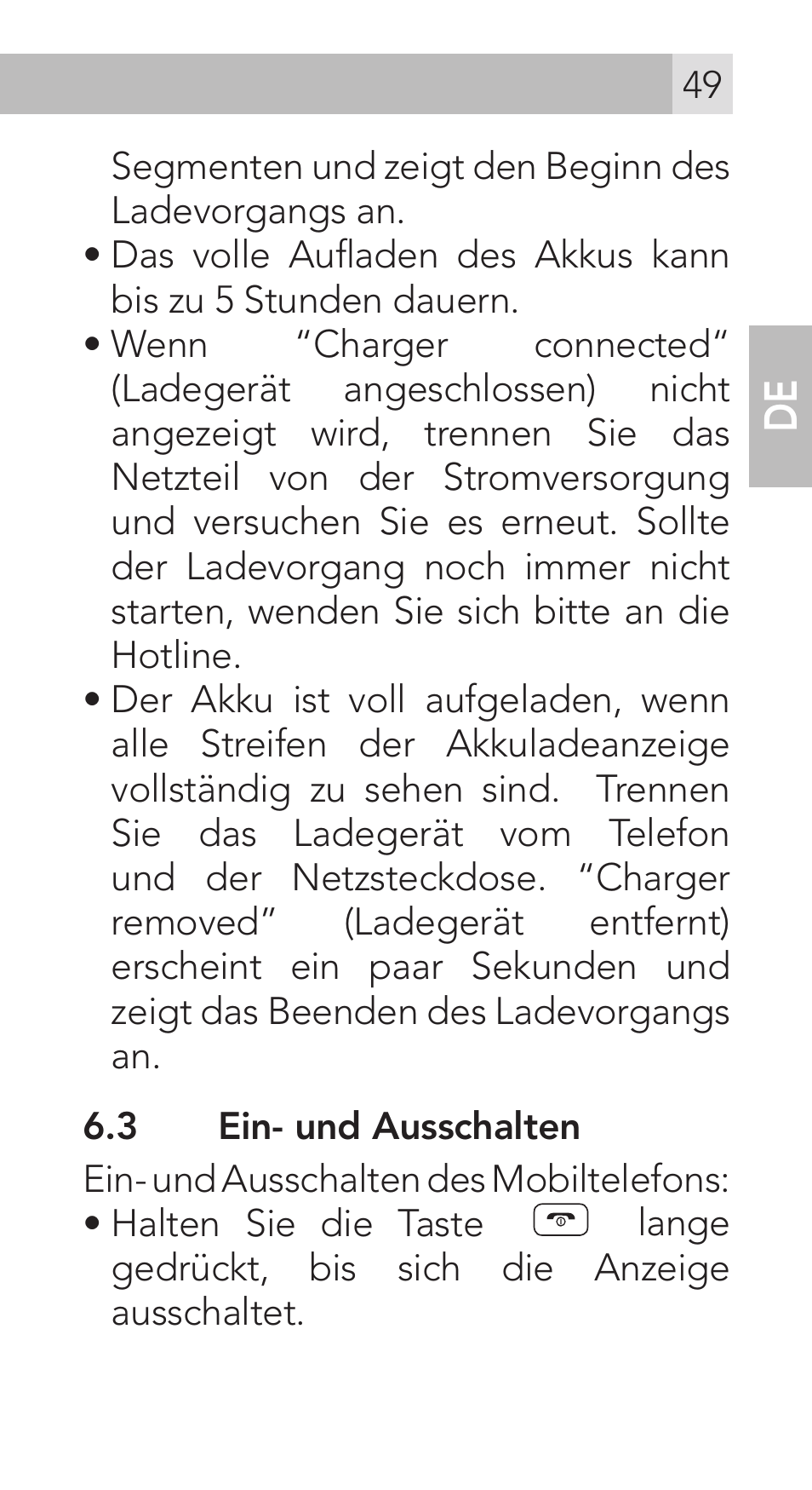 AEG Voxtel M311 User Manual | Page 49 / 216