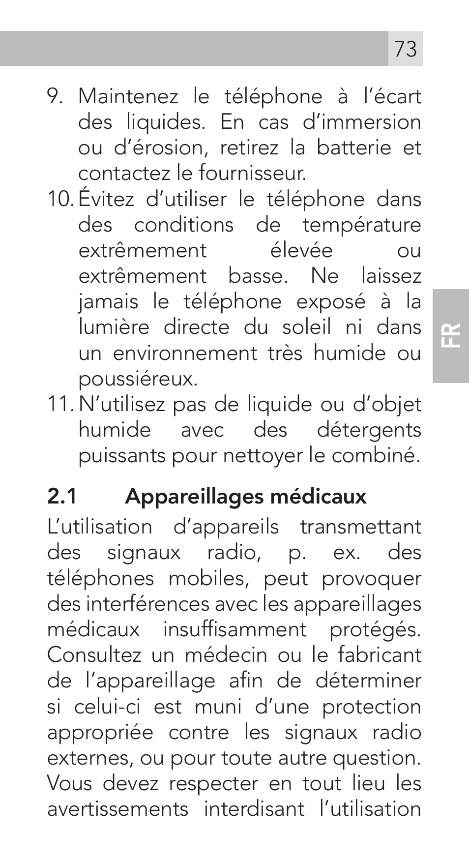 AEG Voxtel M311 User Manual | Page 73 / 216